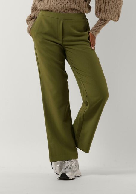 MSCH COPENHAGEN Pantalon large TAIRA HEDVIG PANTS en vert - large