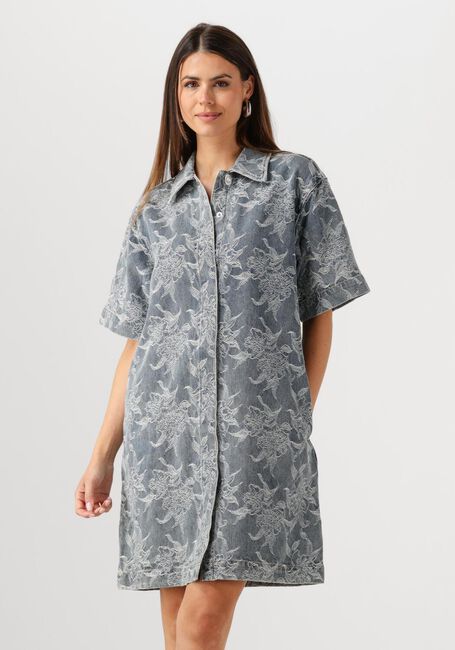 Y.A.S. Robe maxi YASFLAMERA SS DENIM SHIRT DRESS en gris - large