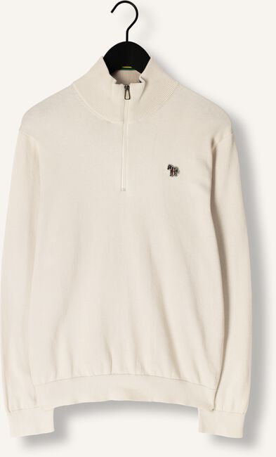 Lichtgrijze PS PAUL SMITH Trui MENS SWEATER ZIP NECK ZEB BAD Lichtgrijze PS PAUL SMITH Trui MENS SWEATER ZIP NECK ZEB BAD - large