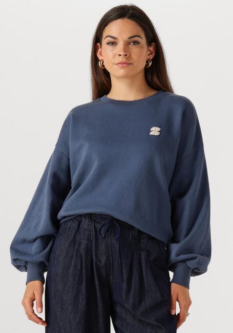 BY-BAR Pull BIBI LUCKY CURVE SWEATER Bleu foncé - large