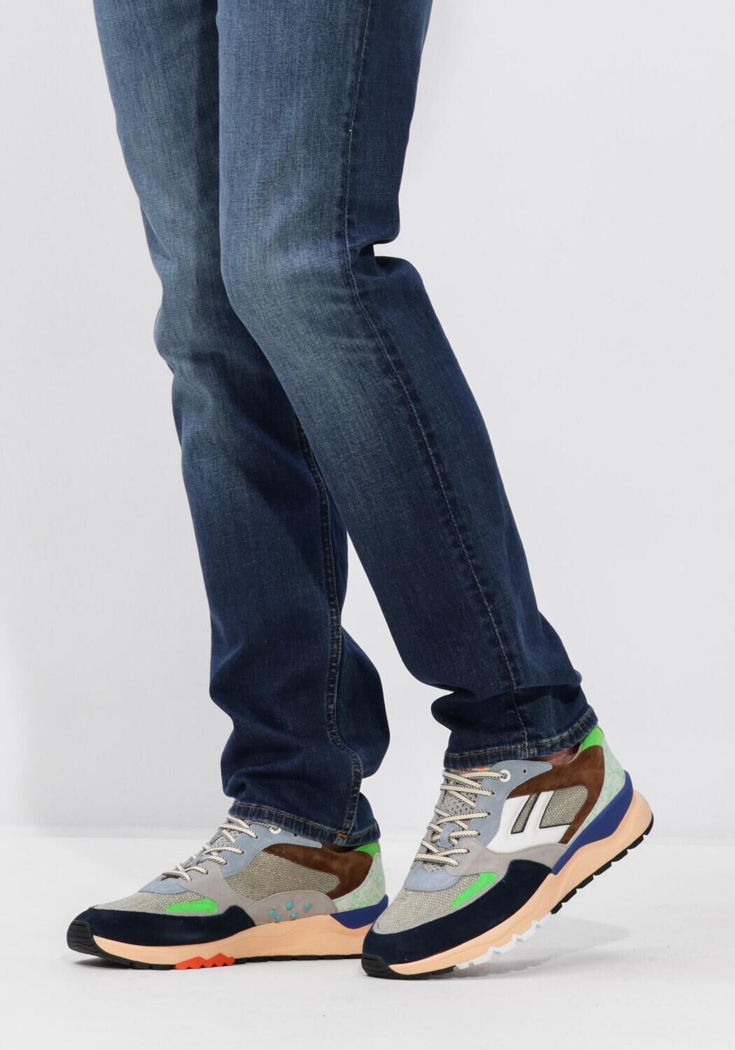 Blauwe FLORIS VAN BOMMEL Sneakers SFM-10154 DE TREENER - large