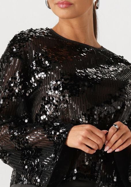 EDITED XAVIA OVERSIZE LONGSLEEVE Hauts & T-shirts en noir - large