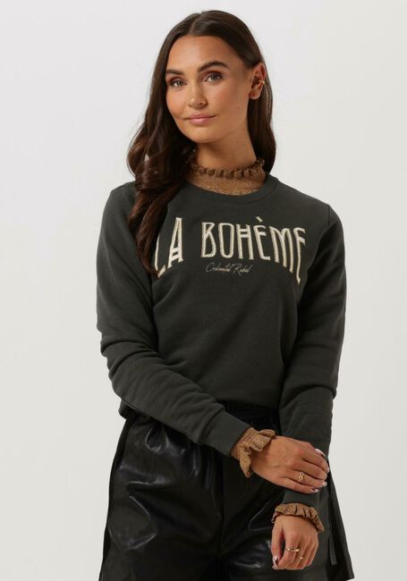 COLOURFUL REBEL Chandail LA BOHEME EMBRO BASIC SWEAT en gris - large