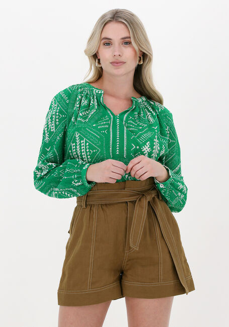 LOUIZON HEXAG TOP Blouses en vert - large
