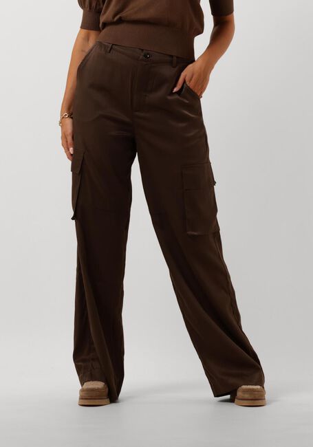 MINUS Pantalon cargo WENDY WIDE LEG PANT en marron - large