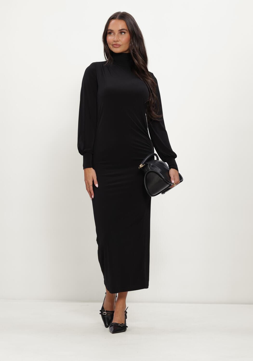 Zwarte NOTRE-V Maxi jurk NV-ISELLA
