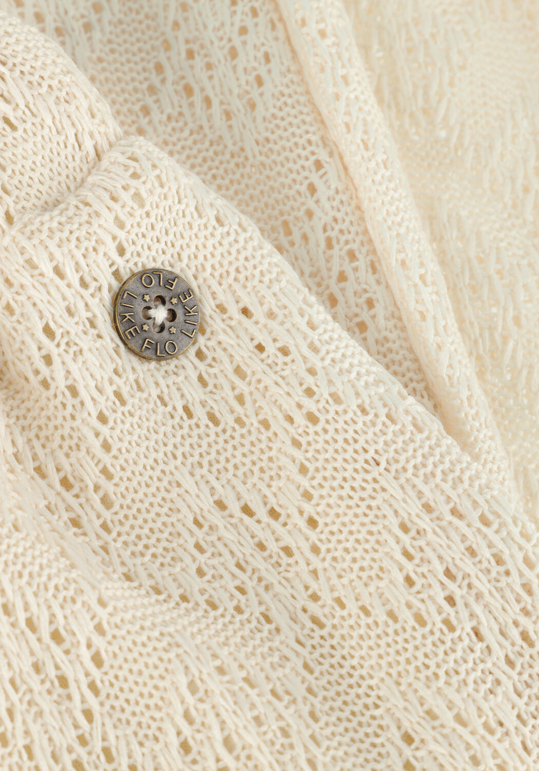 Ecru LIKE FLO Pantalon FLO GIRLS CROCHET PANTS - large