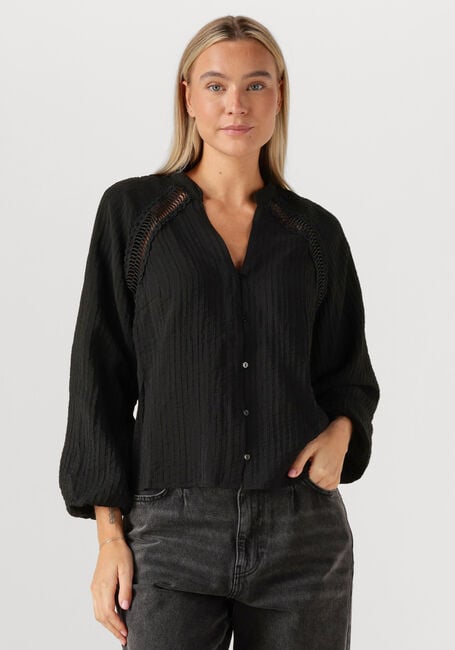 Zwarte CO'COUTURE  SHINA LACE V-SHIRT - large