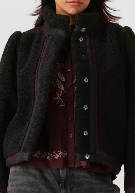 ANTIK BATIK Manteau Teddy SALLY JACKET en noir - large