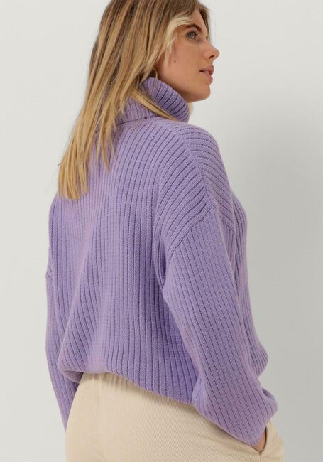 ANOTHER LABEL Col roulé LEAH KNITTED PULL L/S Lilas - large