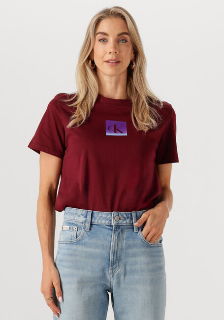 Bordeaux CALVIN KLEIN T-shirt SS CLASSIC FIT TEE - large