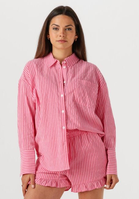 COLOURFUL REBEL VICKY STRIPED DROPPED SHOULDER BLOUSE Blouses Corail - large
