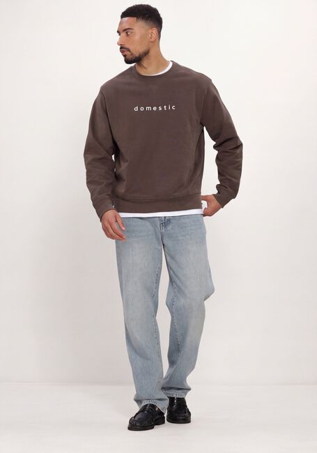 SELECTED MEN Chandail SLMDOMESTIC RELAXAXEL LS CREW NECK SWEAT en marron - large
