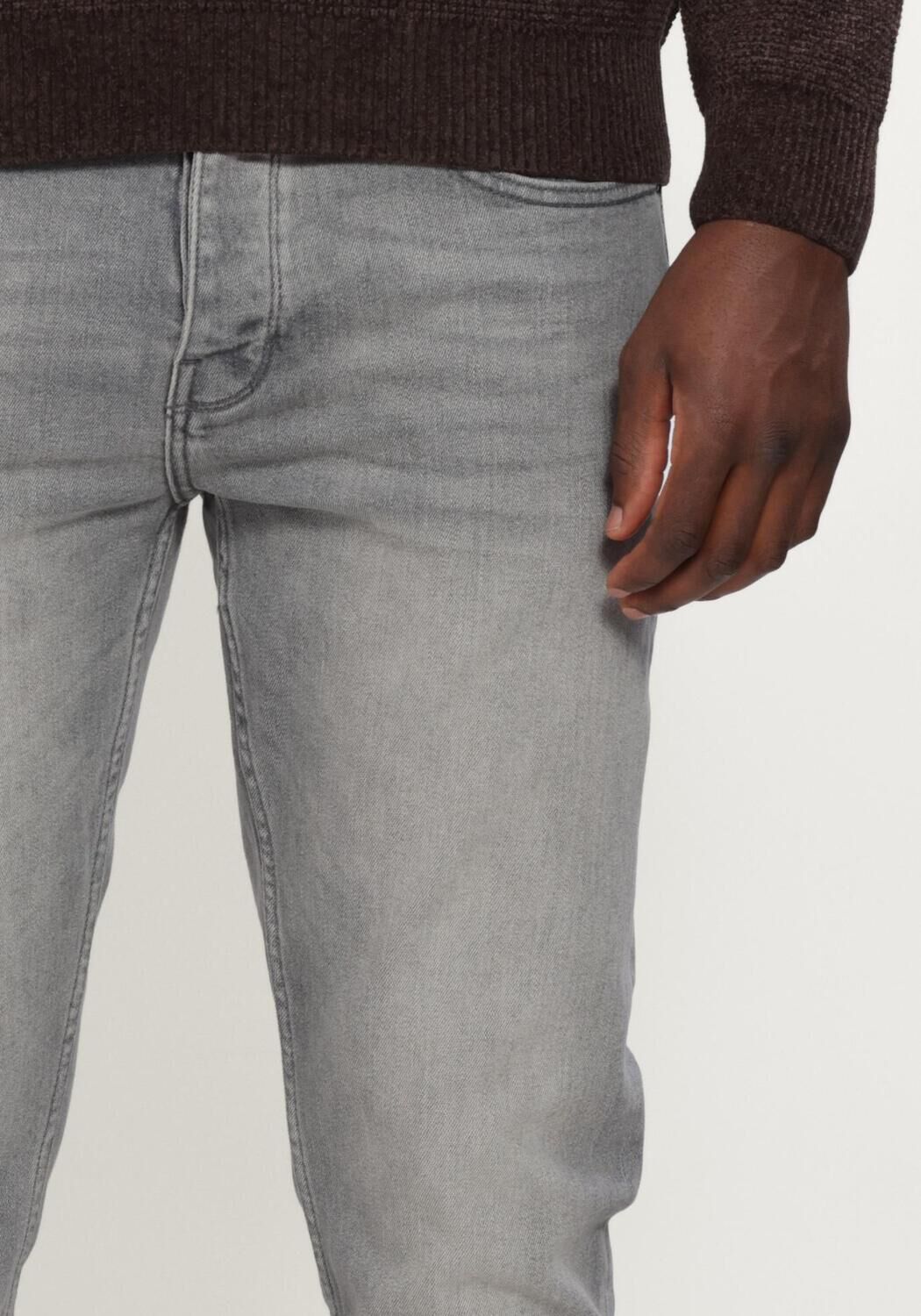 PURE PATH Slim fit jeans THE RYAN SLIM FIT JEANS en gris - large