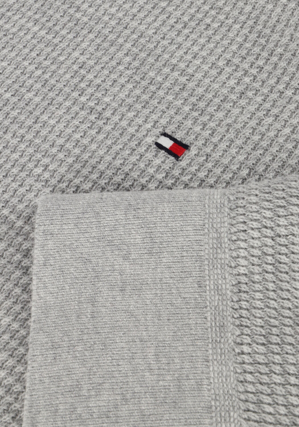 Grijze TOMMY HILFIGER Trui REFINED STRUCTURE CR - large