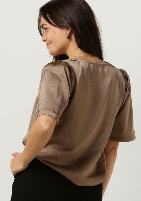 NEO NOIR Blouse LARGO HEAVY SATEEN BLOUSE en taupe - large