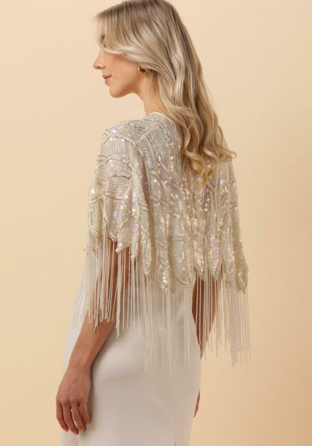 Gebroken wit Y.A.S. Bruidsmode YASCECILIE SEQUIN CAPE - CELEB - large