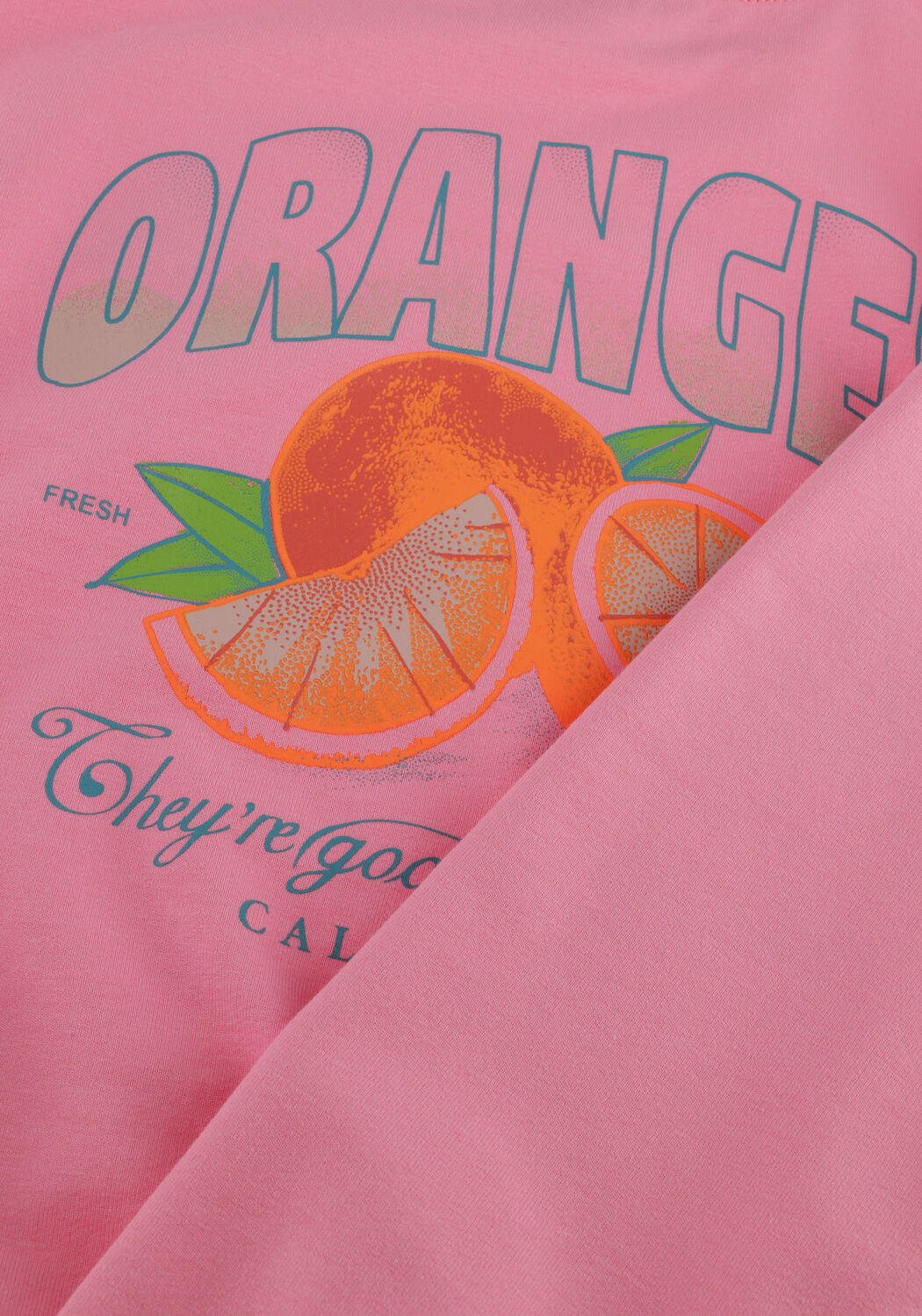 NONO Chandail KONONO SWEATER WITH ORANGED PRINT AT BACK en rose - large