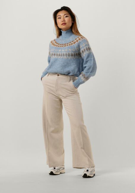 Y.A.S. Col roulé YASISTA LS KNIT PULLOVER en bleu - large