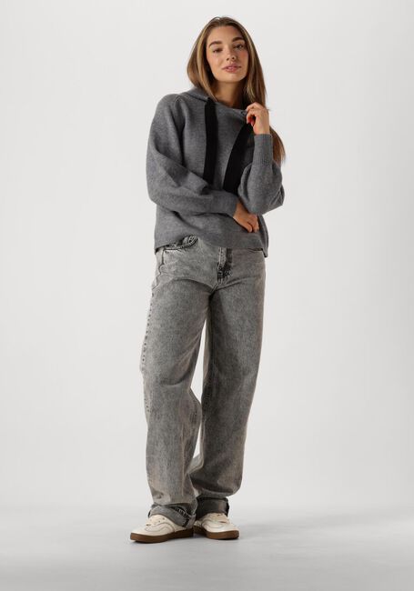 CO'COUTURE Pull ROW HOODIE KNIT en gris - large