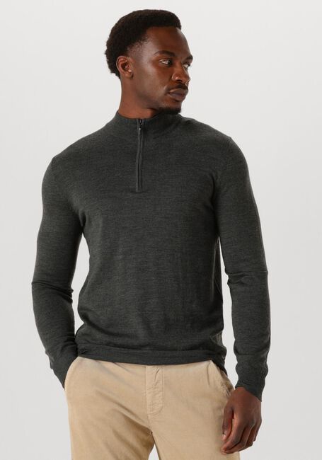 Groene STEFANO LAURAN Trui HALF ZIP - large