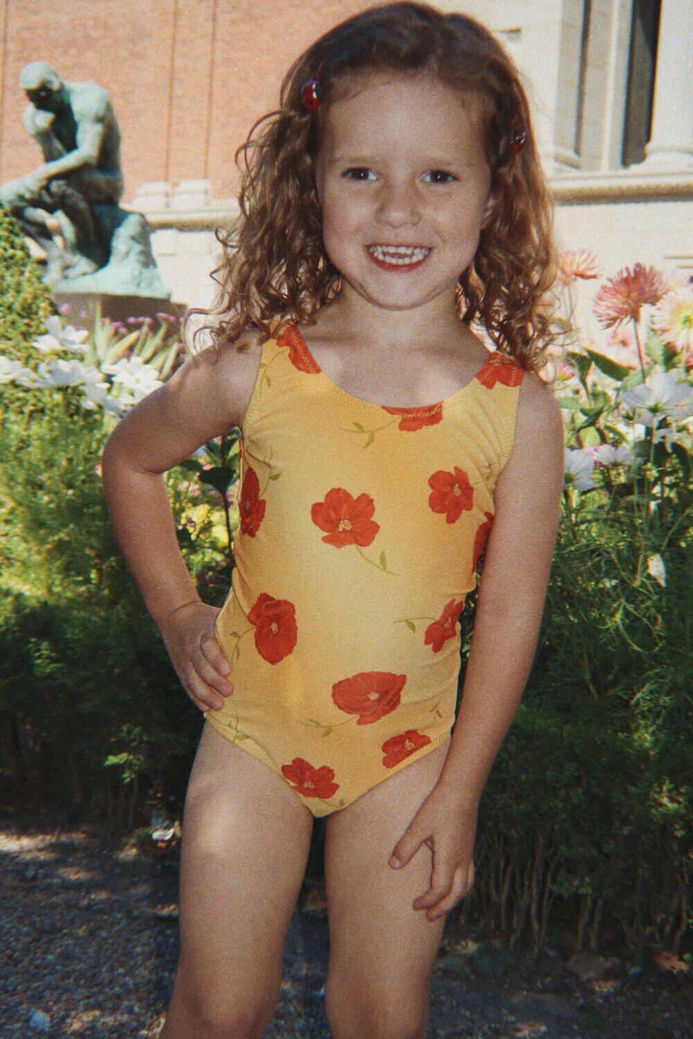 Gele KONGES SLOJD Zwemkleding ABRIA SWIMSUIT GRS - large