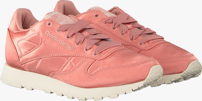 pink REEBOK shoe CL LTHR SATIN WMN  - large