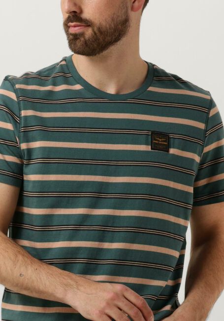 PME LEGEND T-shirt SHORT SLEEVE R-NECK YD STRIPE JERSEY en vert - large