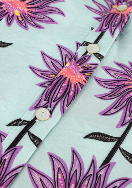 POM AMSTERDAM VIOLET FLOWER AQUA BLOUSE POM AMSTERDAM VIOLET FLOWER AQUA BLOUSE - large