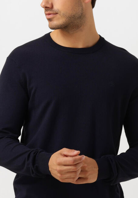 Donkerblauwe SCOTCH & SODA Trui VISCOSE PULLOVER CREWNECK - large