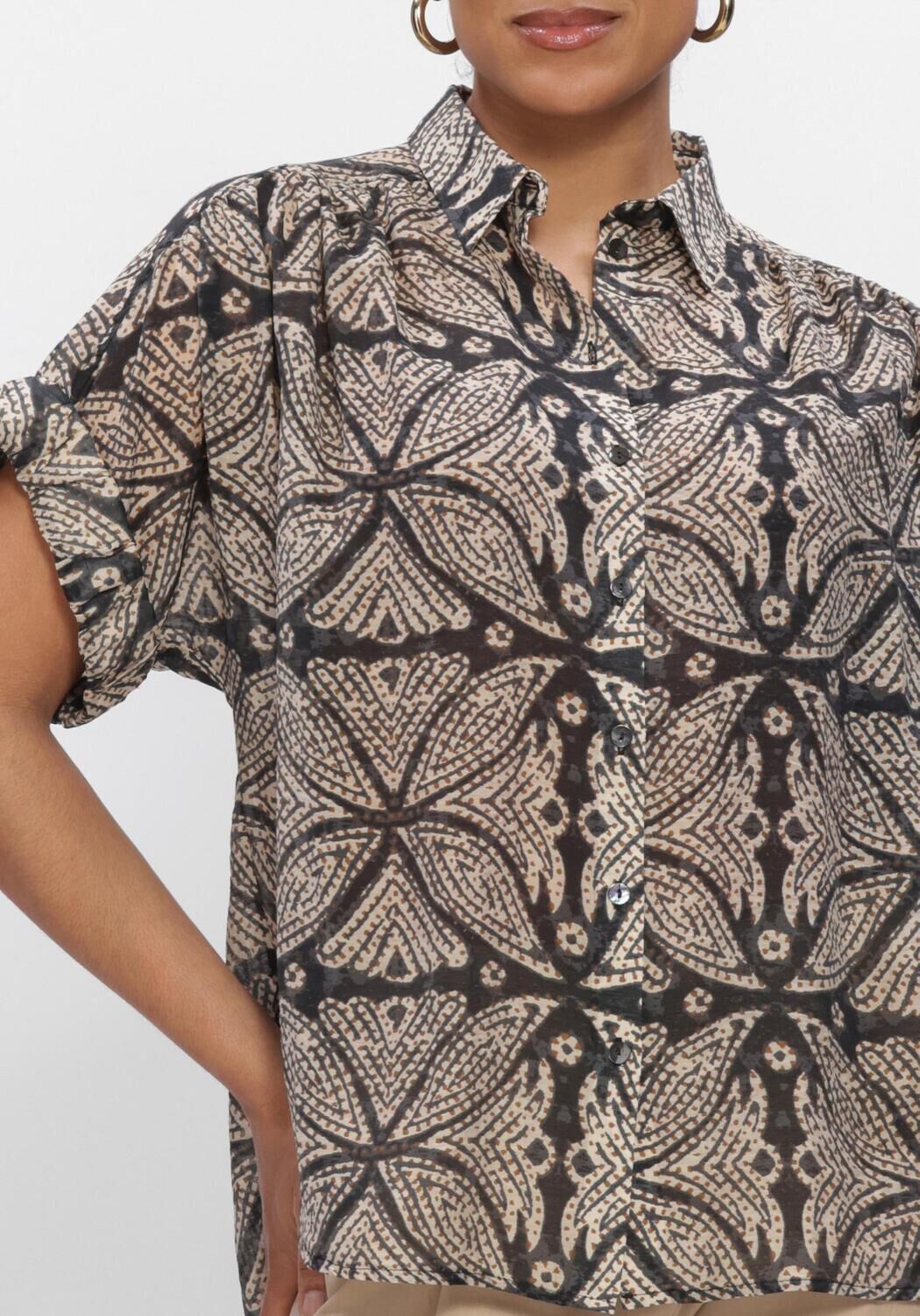 Zwarte SUMMUM  BLOUSE ETHNIC PRINT - large