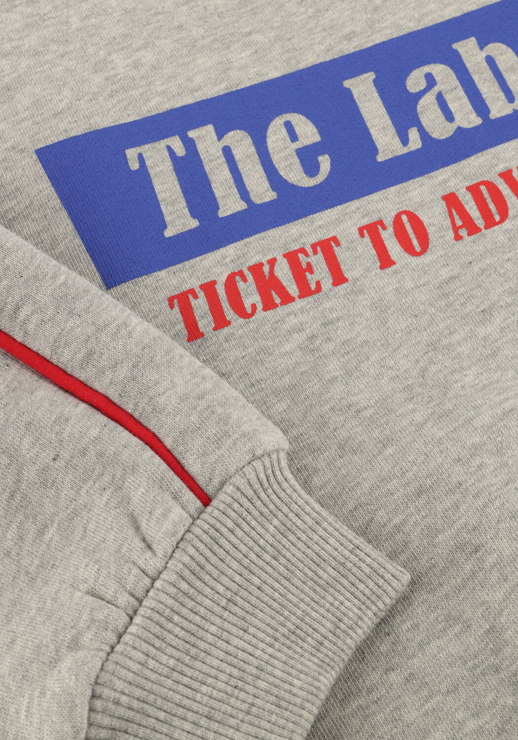 Grijze ALIX MINI Trui KNITTED TEXT PRINT SWEATER - large