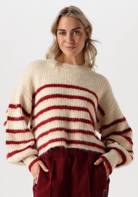 Bordeaux CO'COUTURE Trui CORALIECC CROP STRIPE O-KNIT - large