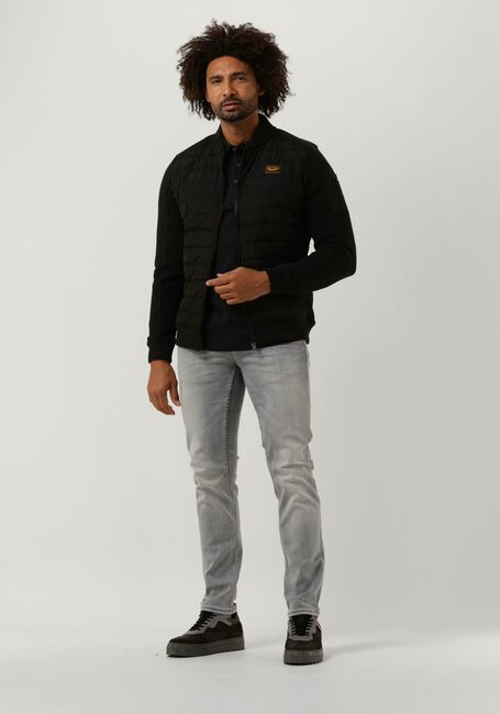 PME LEGEND Polo LONG SLEEVE POLO JACQUARD JERSEY en noir - large