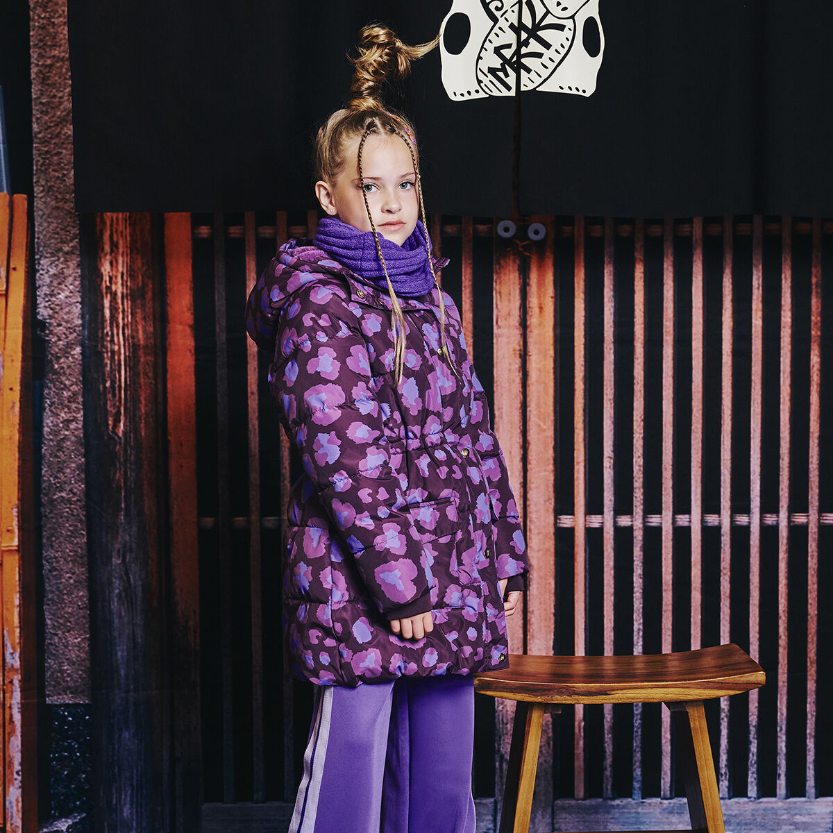 Z8 INDI Foulard en violet - large