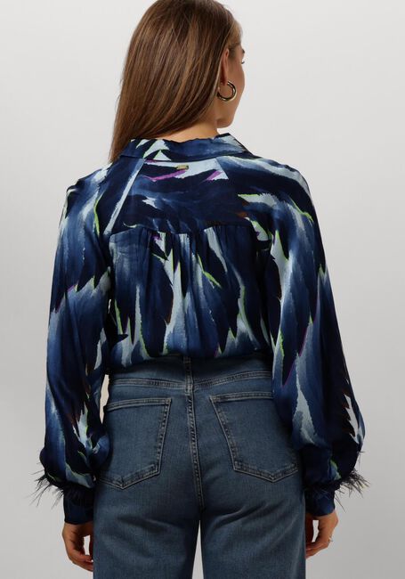 Blauwe POM AMSTERDAM  FEATHERS BLUE - large