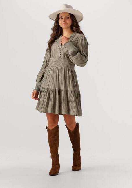 Groene NEO NOIR Mini jurk MALTI CREPE DRESS - large