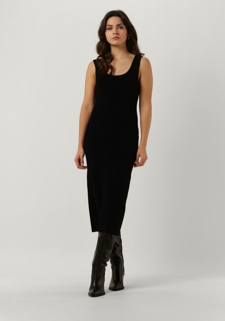 Zwarte DRYKORN Midi jurk SEVERE - large