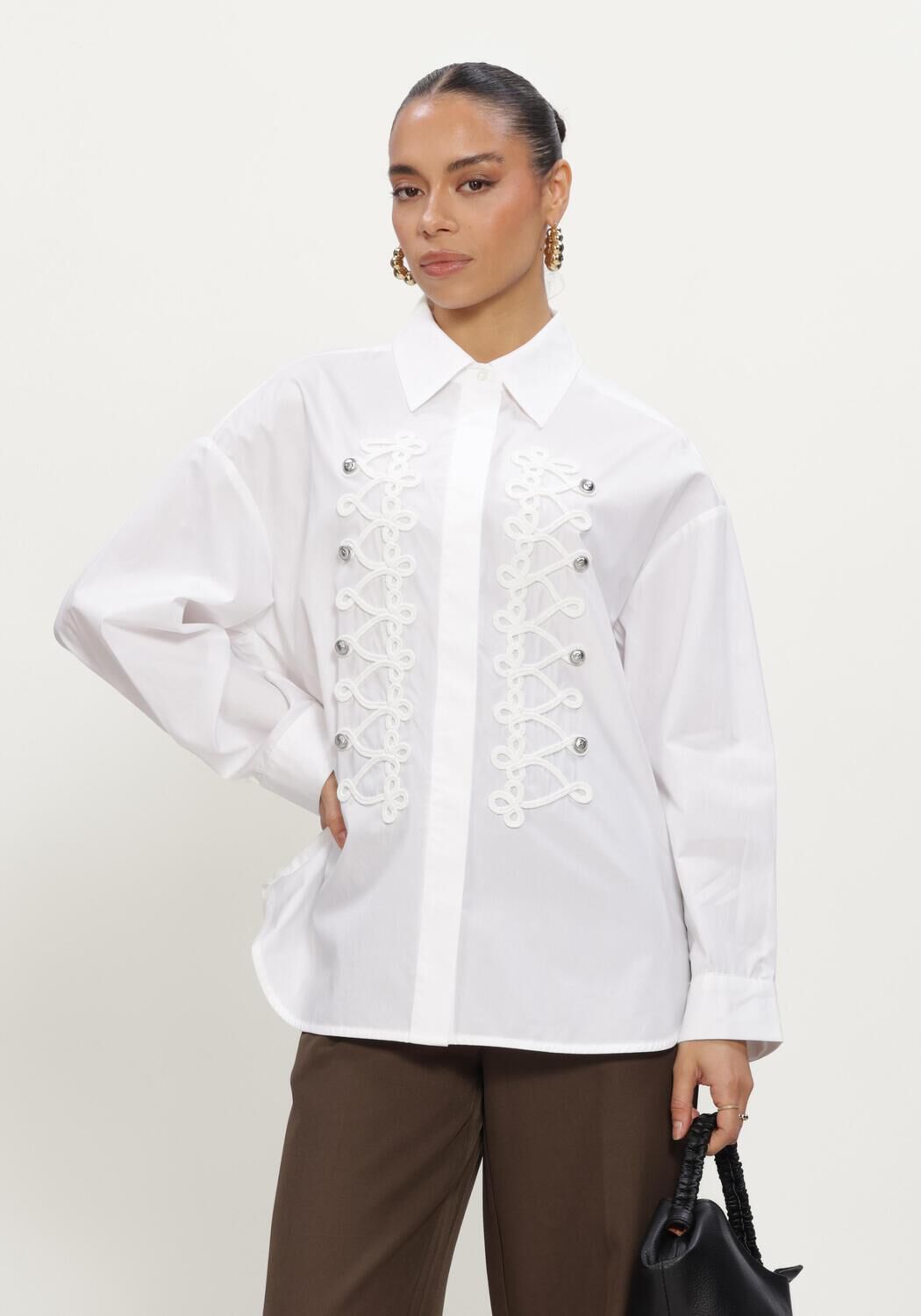 Witte CO'COUTURE  VIANNECC OFFICER SHIRT - large