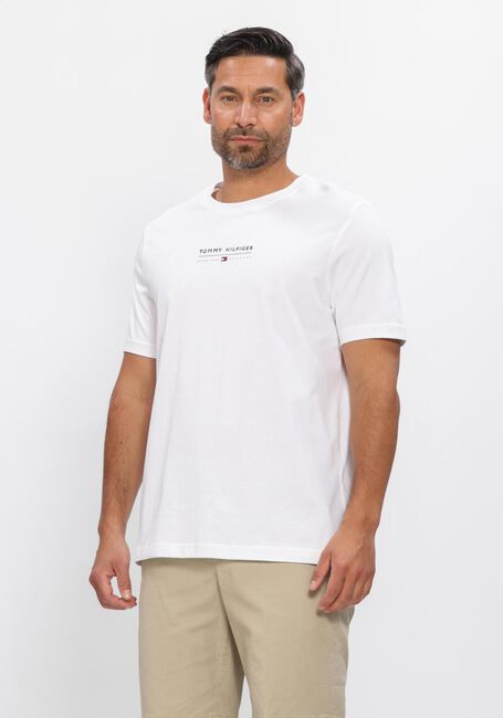 TOMMY HILFIGER T-shirt BRAND LOVE LOCKUP TEE en blanc - large