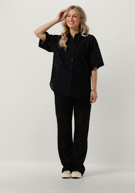 Zwarte SELECTED FEMME Flared broek SLFKAROLA HW FLARED LACE PANT - large