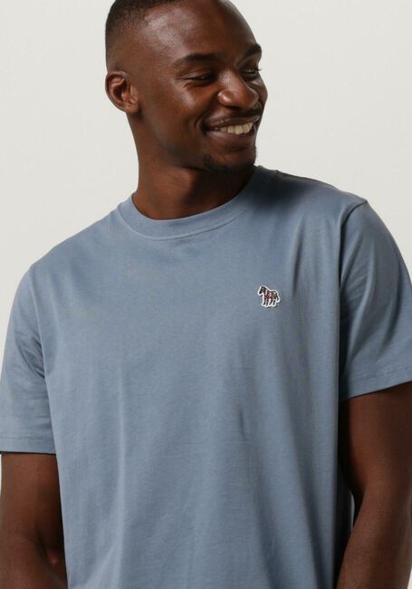 PS PAUL SMITH T-shirt MENS SS REG FIT TSHIRT ZEBRA BADGE Bleu clair - large