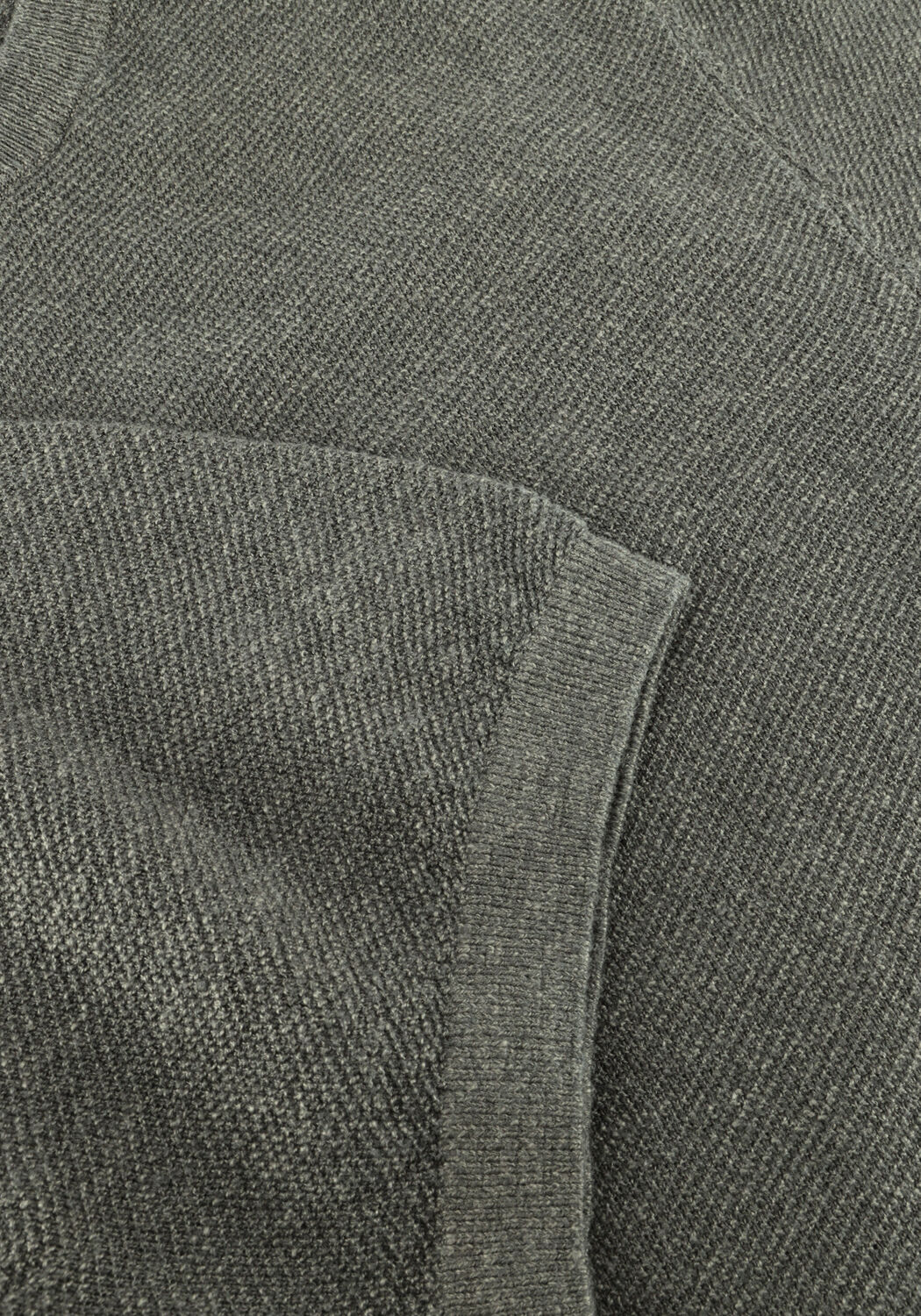 PROFUOMO Polo T-SHIRT CREW NECK COTTON LINEN Vert fonc&eacute; - large