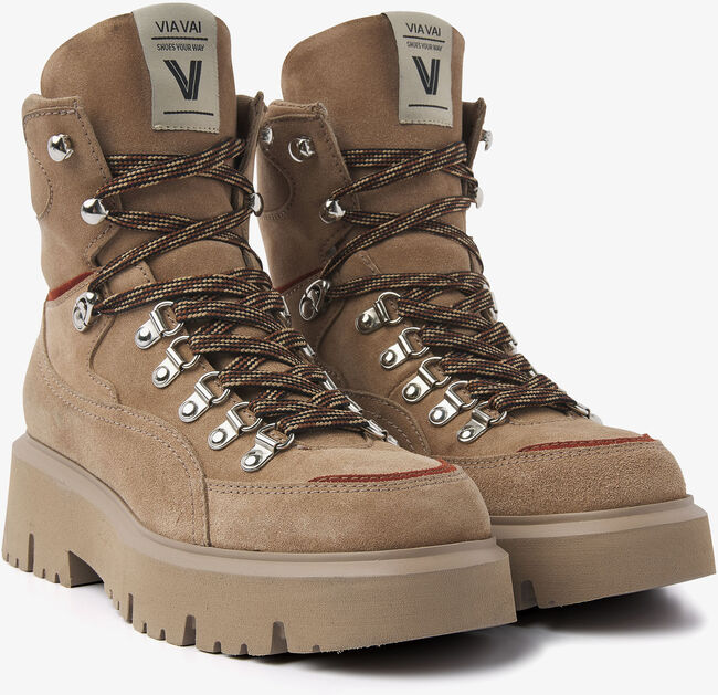 VIA VAI Bottines à lacets ZIVA STATE en beige - large