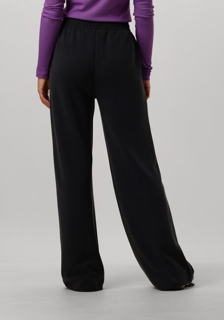 ALIX THE LABEL Pantalon large LADIES KNITTED CUPRO LOOK PANTS en noir - large