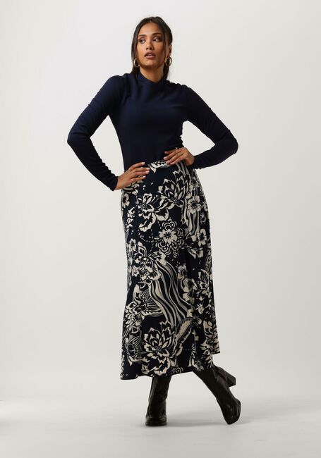 Blauwe VANILIA Midirok SWIRL MIDI - large