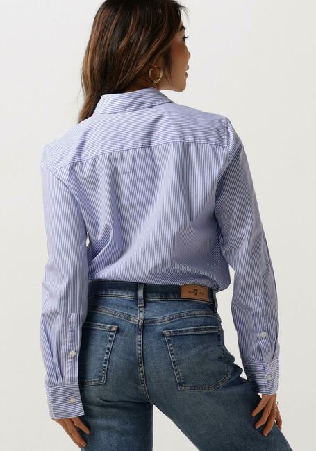 Lichtblauwe TOMMY HILFIGER  ESSENTIAL STP REGULAR SHIRT - large