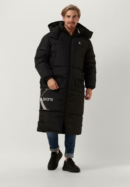CALVIN KLEIN Veste matelassé ESSENTIALS NON DOWN LONG JACKET en noir - large