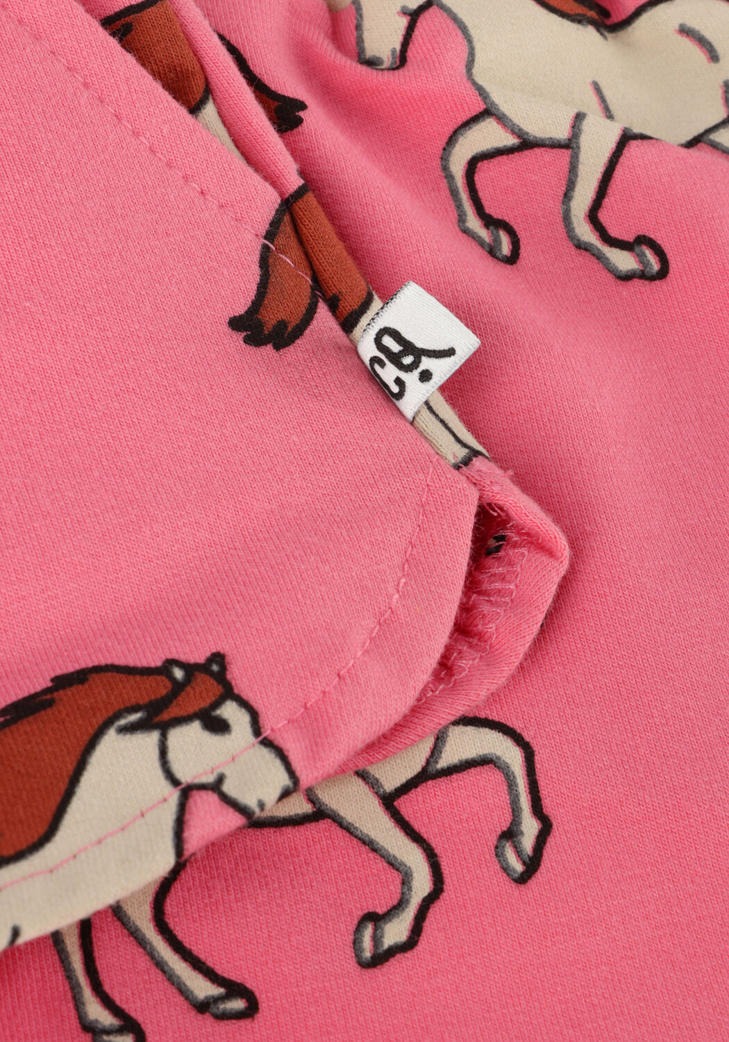 Roze CARLIJNQ Broeken/jumpsuits WILD HORSE - SPORTY GIRLS SHORTS - large