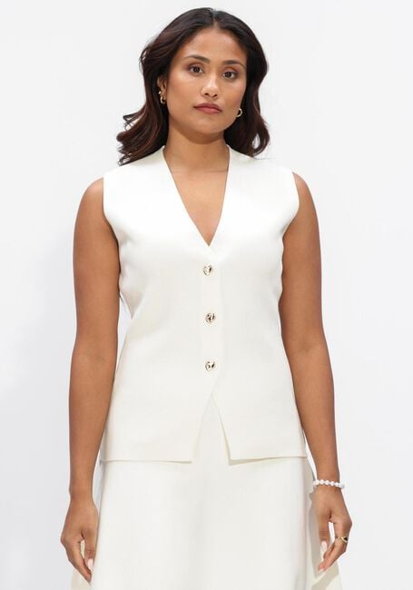 Creme NOTRE-V Gilet NV-HANNIE - large